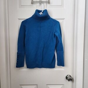 Banana Republic Blue Turtleneck Sweater